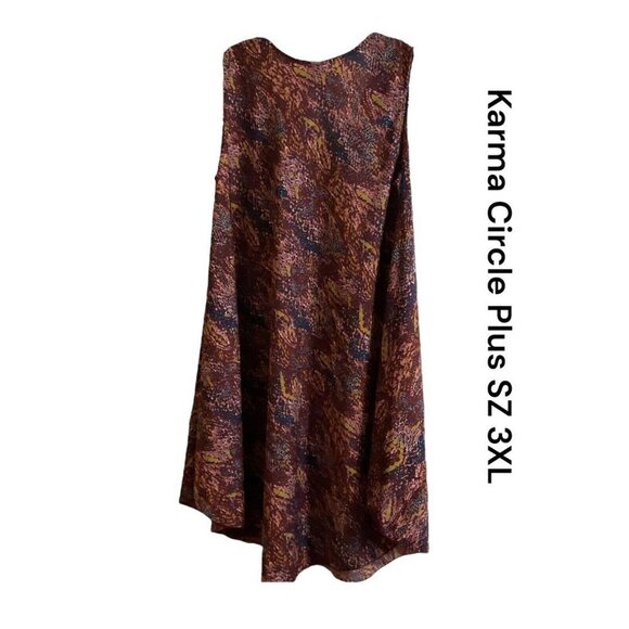 Karma Circle Plus 3 XL Women's Swing Dress Animal Print *1047​​ - Picture 9 of 12